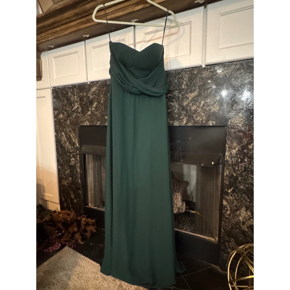 Birdy Grey Grace Convertible Dress Emerald Green Sweetheart Maxi Gown Small